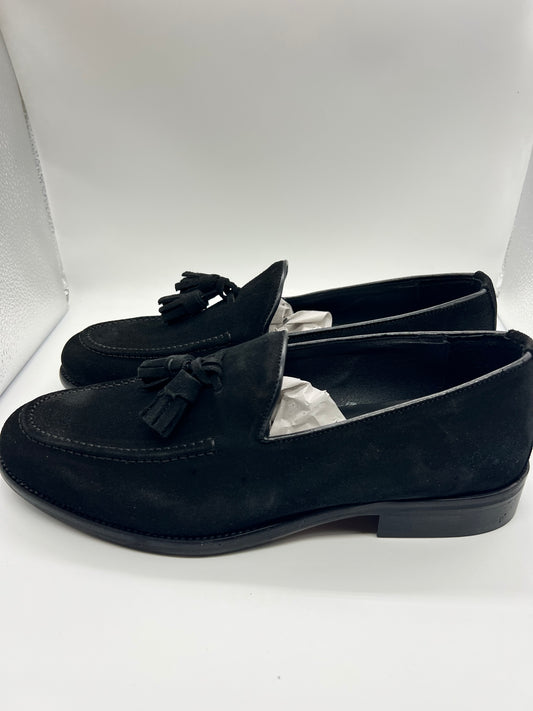 MOCASSINO CAMOSCIO NERO NAPPINA
