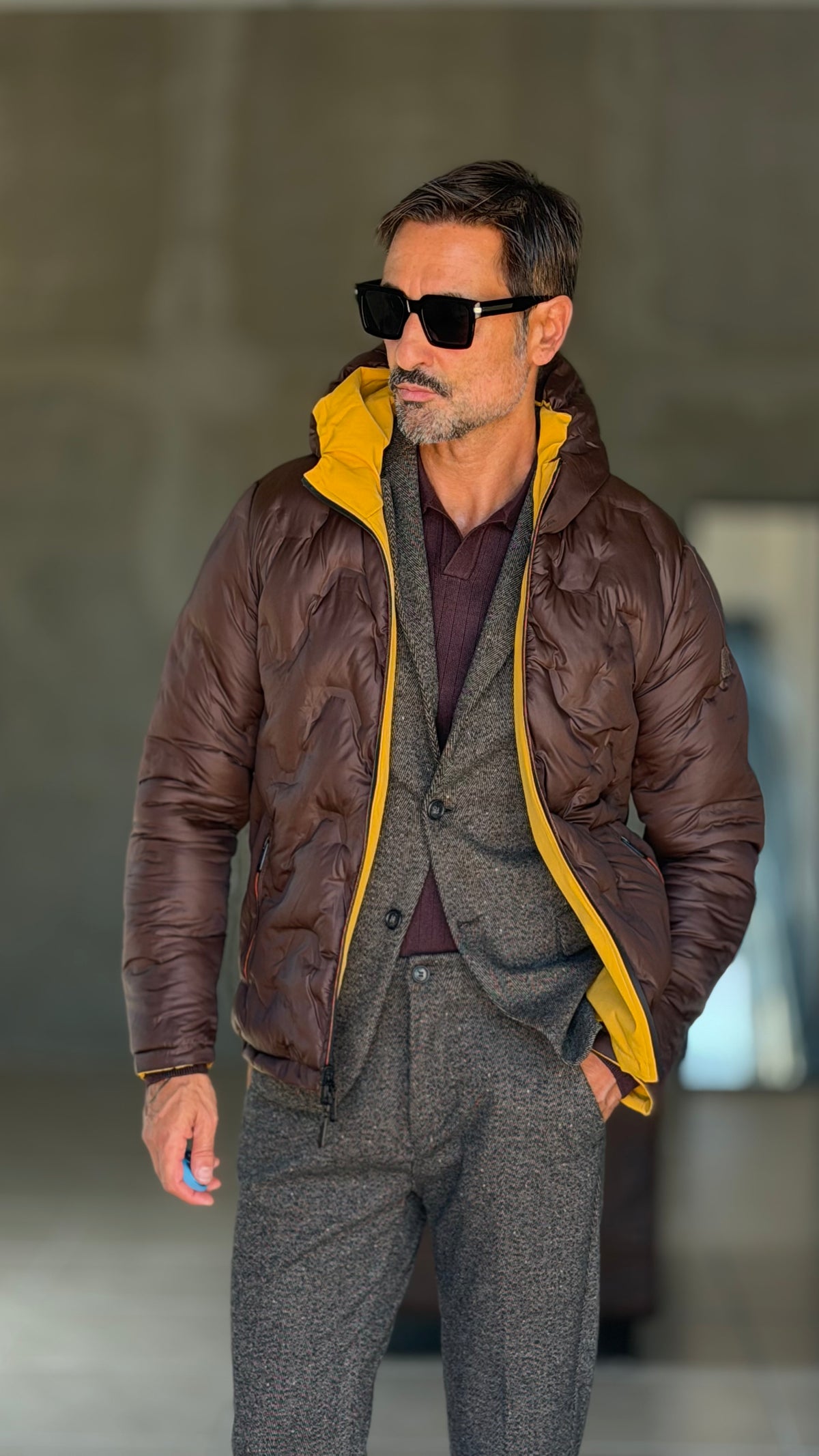 GIACCA MORO BOTTONATA TELAMIRA 601( ABBINABILE AL PANTALONE TELAMIRA 601)