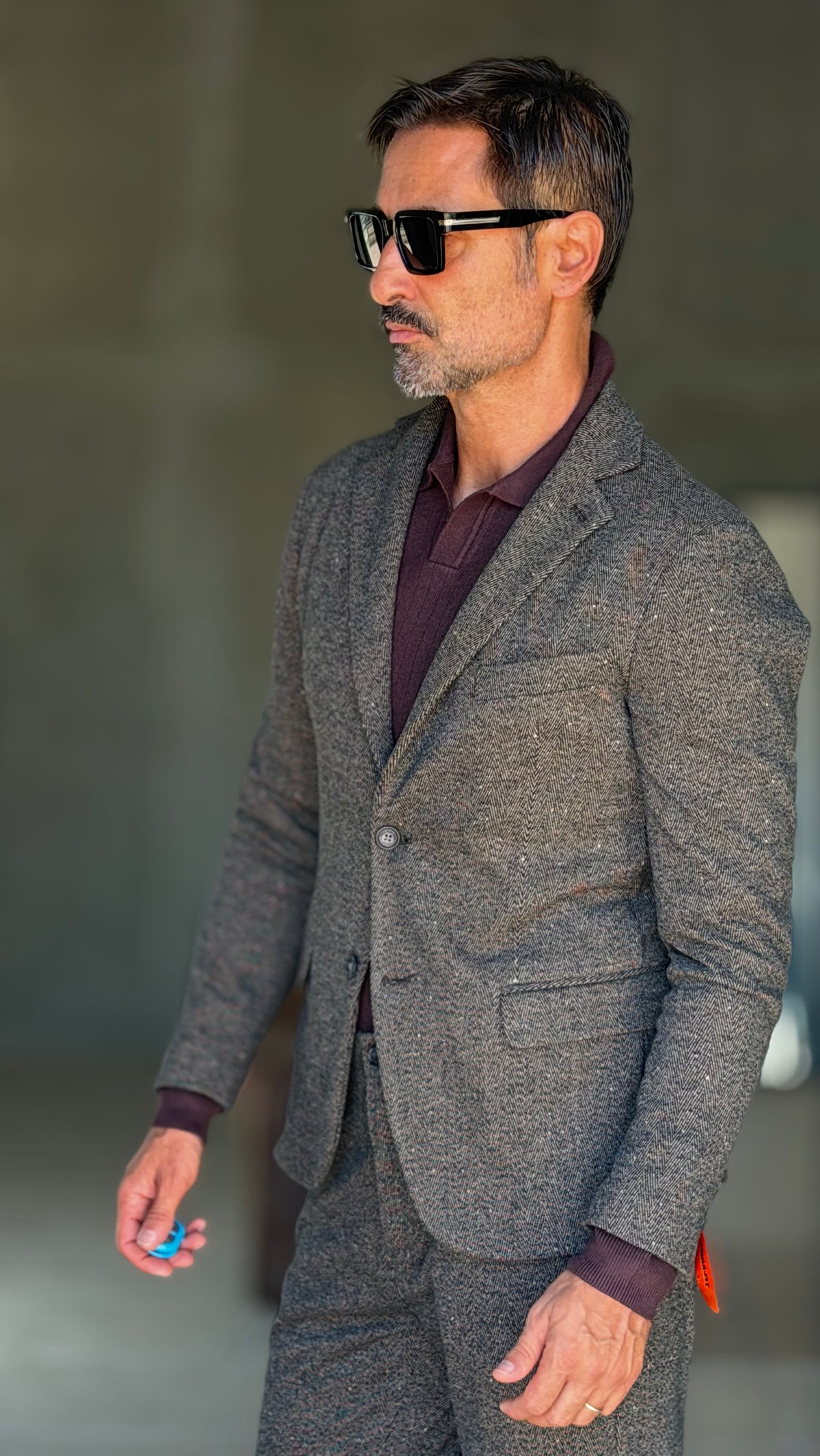GIACCA MORO BOTTONATA TELAMIRA 601( ABBINABILE AL PANTALONE TELAMIRA 601)