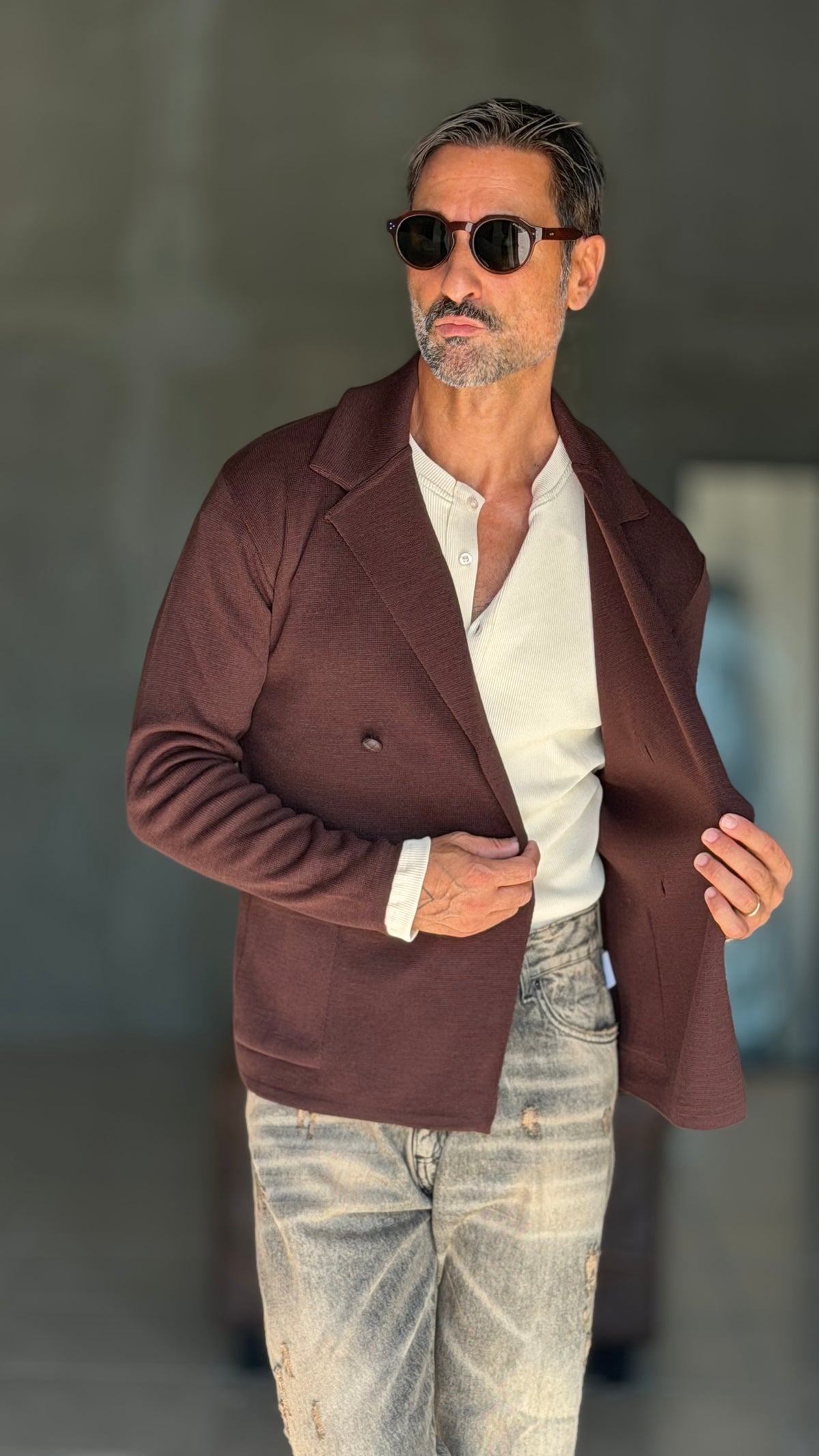 CARDIGAN MORO   DOPPIOPETTO
