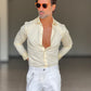 CAMICIA LIMONE EFFETTO MAGLINA TELAMIRA
