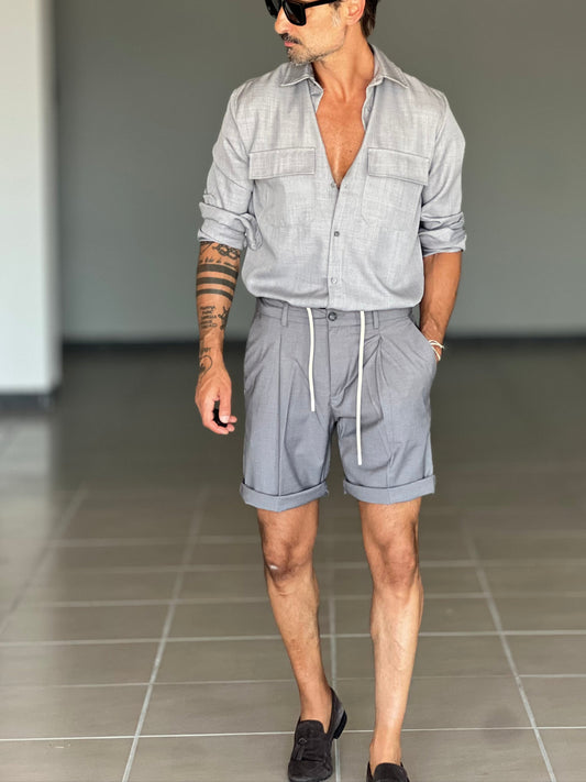 BERMUDA  GRIGIO PUNTO MILANO