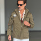 FILLJACKET VERDE COTONE PATCH APPLICATE
