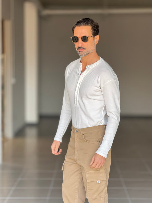 **SERAFINO  BIANCO  MAGLIA  COTONE