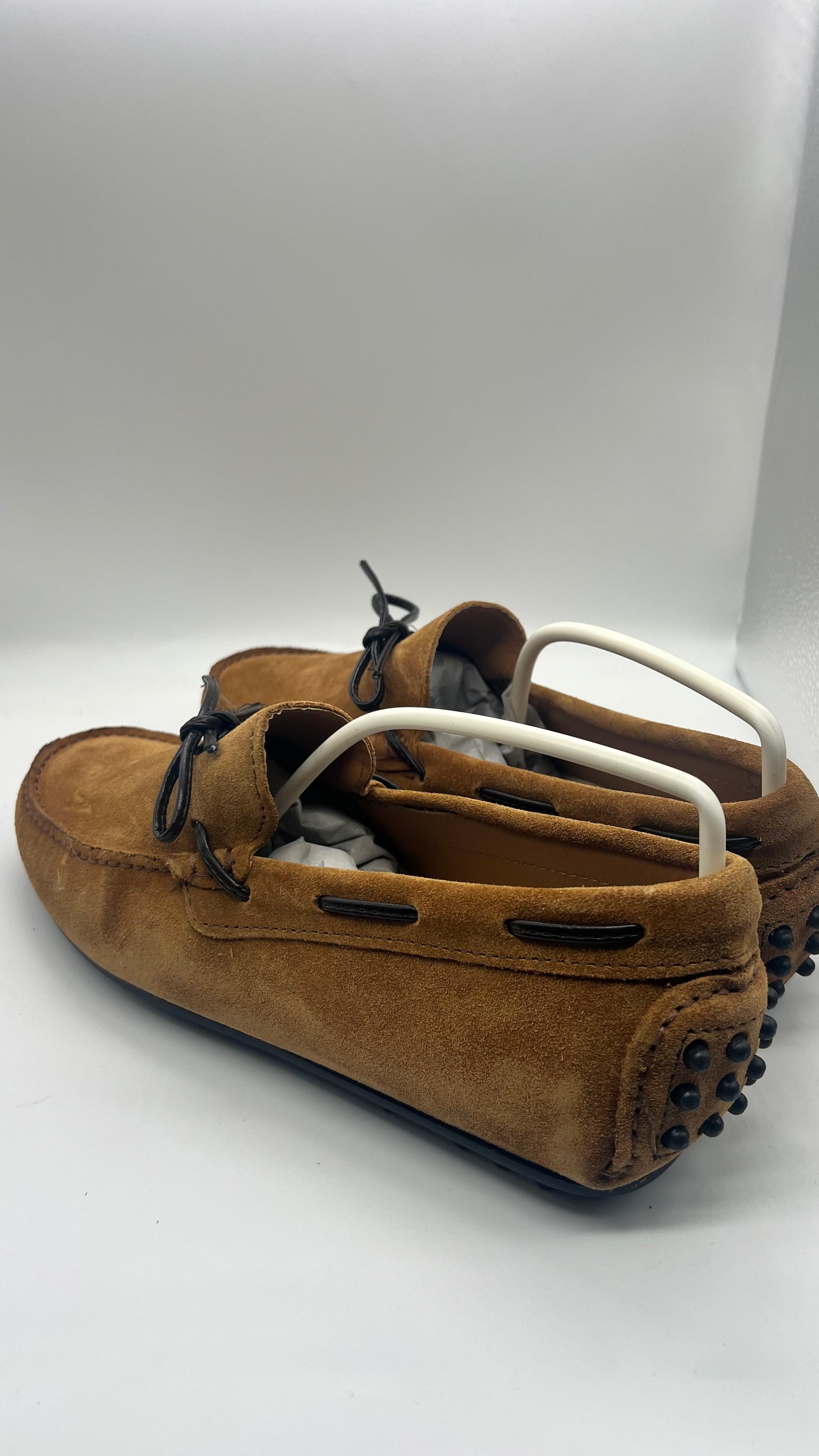 DOUBLE BUCKLE BLACK SUEDE LOAFERS
