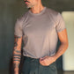 NEW T SHIRT FANGO  EFFETTO FILO DI SCOZIA