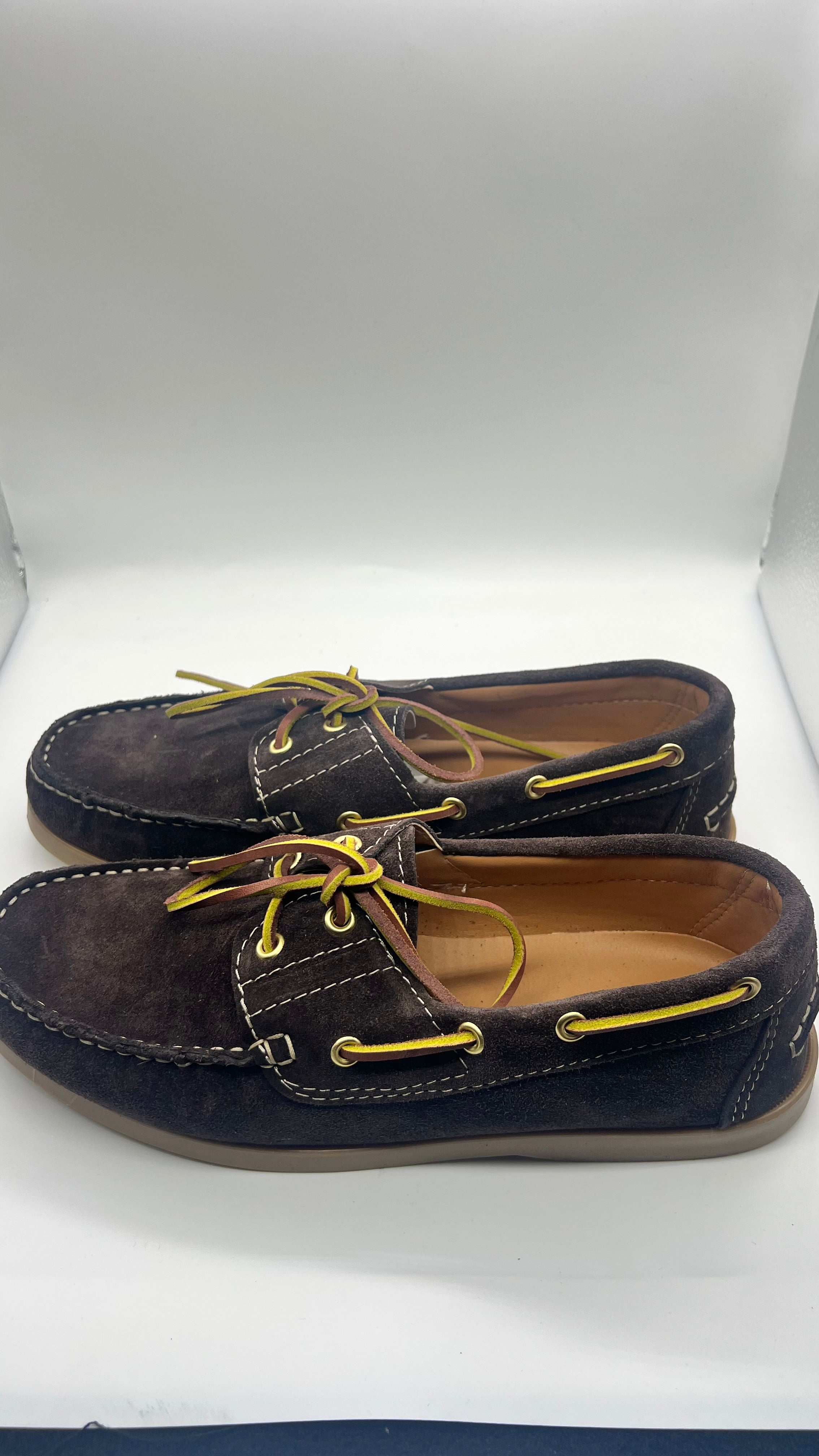 STRINGATA  CAMOSCIO MORO FONDO GOMMA AMBRA