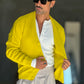 CARDIGAN GIALLO  MAGLIA INGLESE