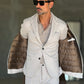 PIUMINO PANNO BEIGE IMBOTTITO ALL' INTERNO HAPPER