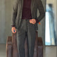 WHITE VISCOSE TROUSERS WITH REGULAR BOTTOM