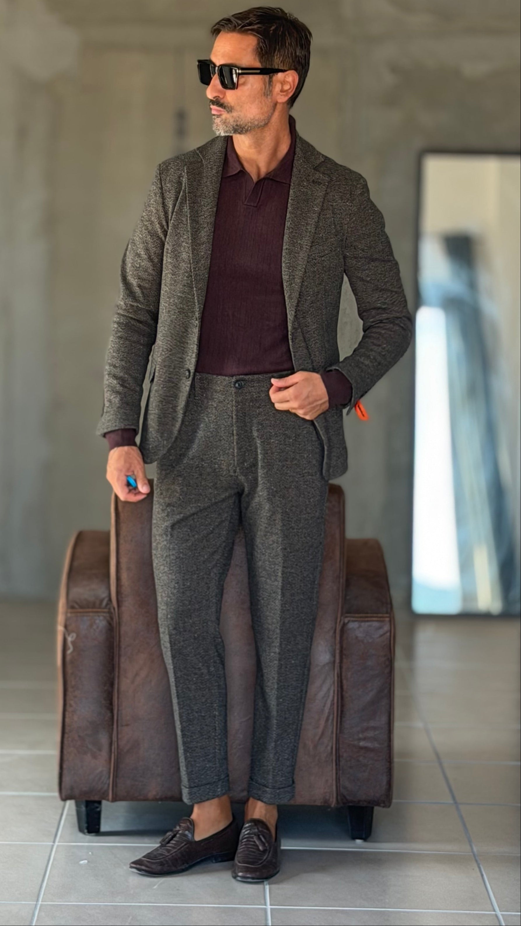 WHITE VISCOSE TROUSERS WITH REGULAR BOTTOM
