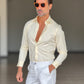 CAMICIA LIMONE EFFETTO MAGLINA TELAMIRA