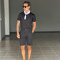 BERMUDA NERO   PINCES COTONE 553