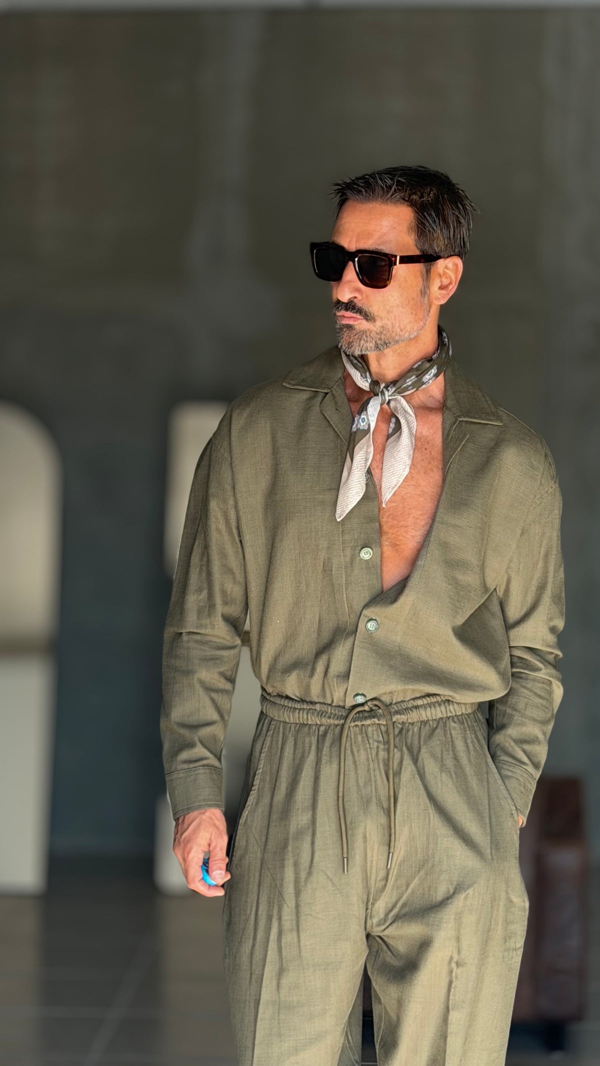 °COORDINATO VERDE  CROP VISCOSA E MISTI 401