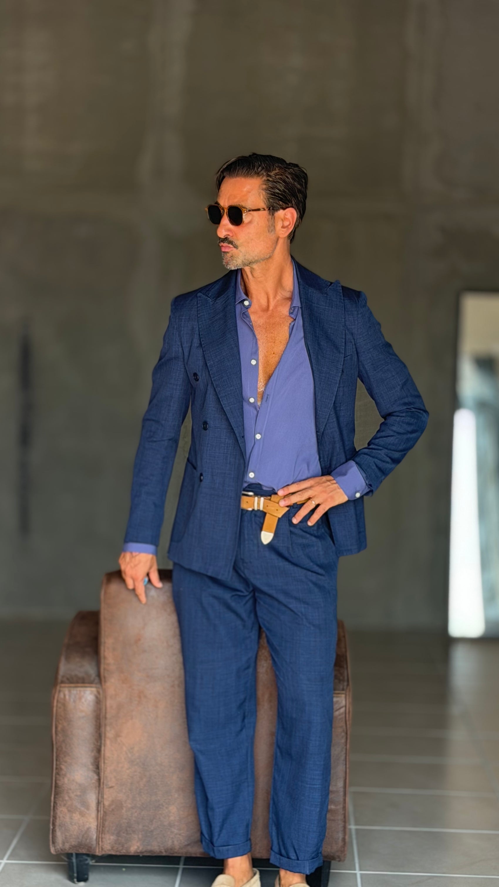 ABITO BLUETTE   DOPPIOPETTO OVER FIT