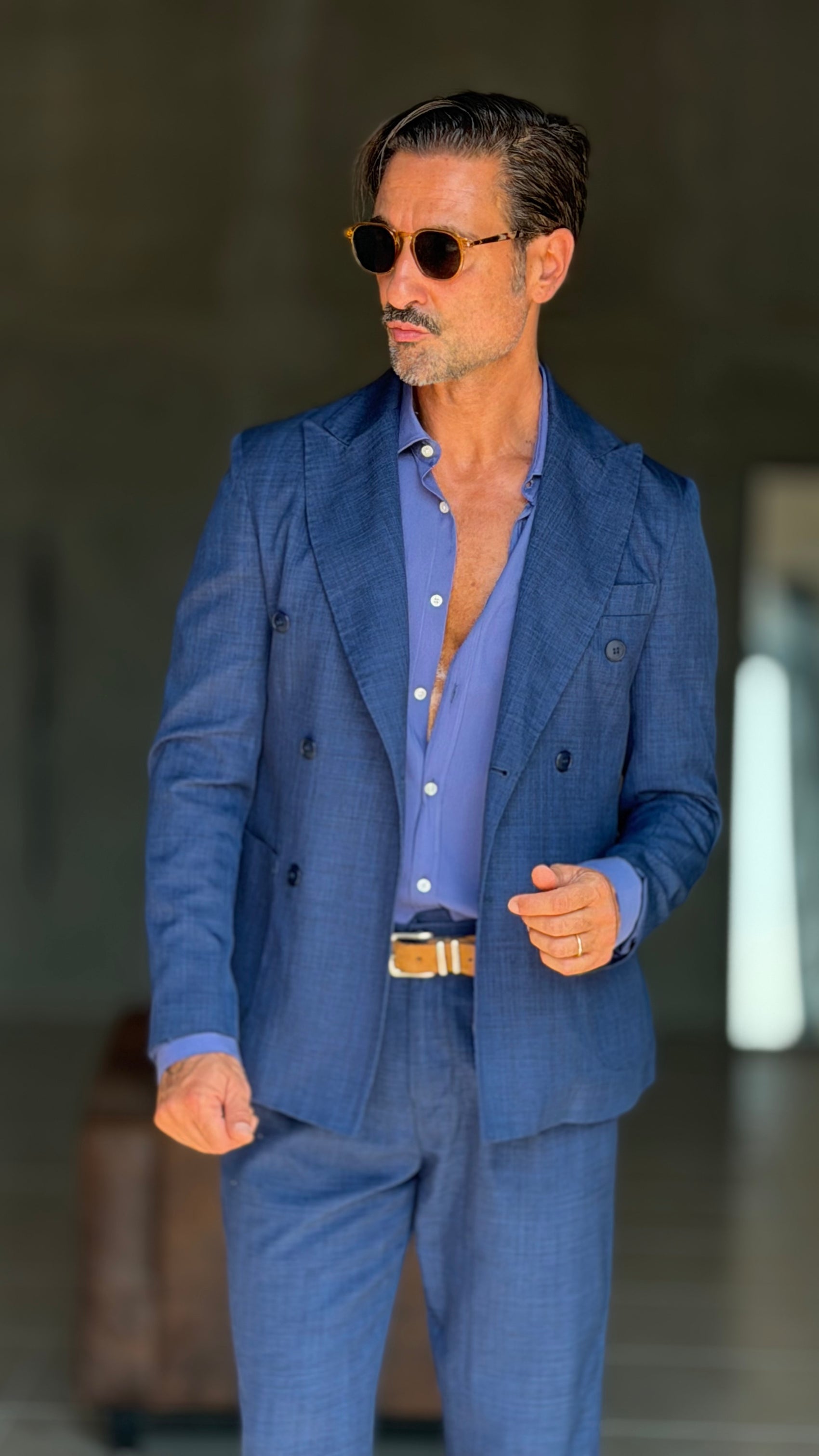 ABITO BLUETTE   DOPPIOPETTO OVER FIT