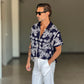 WHITE VISCOSE TROUSERS WITH REGULAR BOTTOM