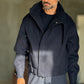 GIUBBINO BLU   PANNO COLLO SCIARPA CROP