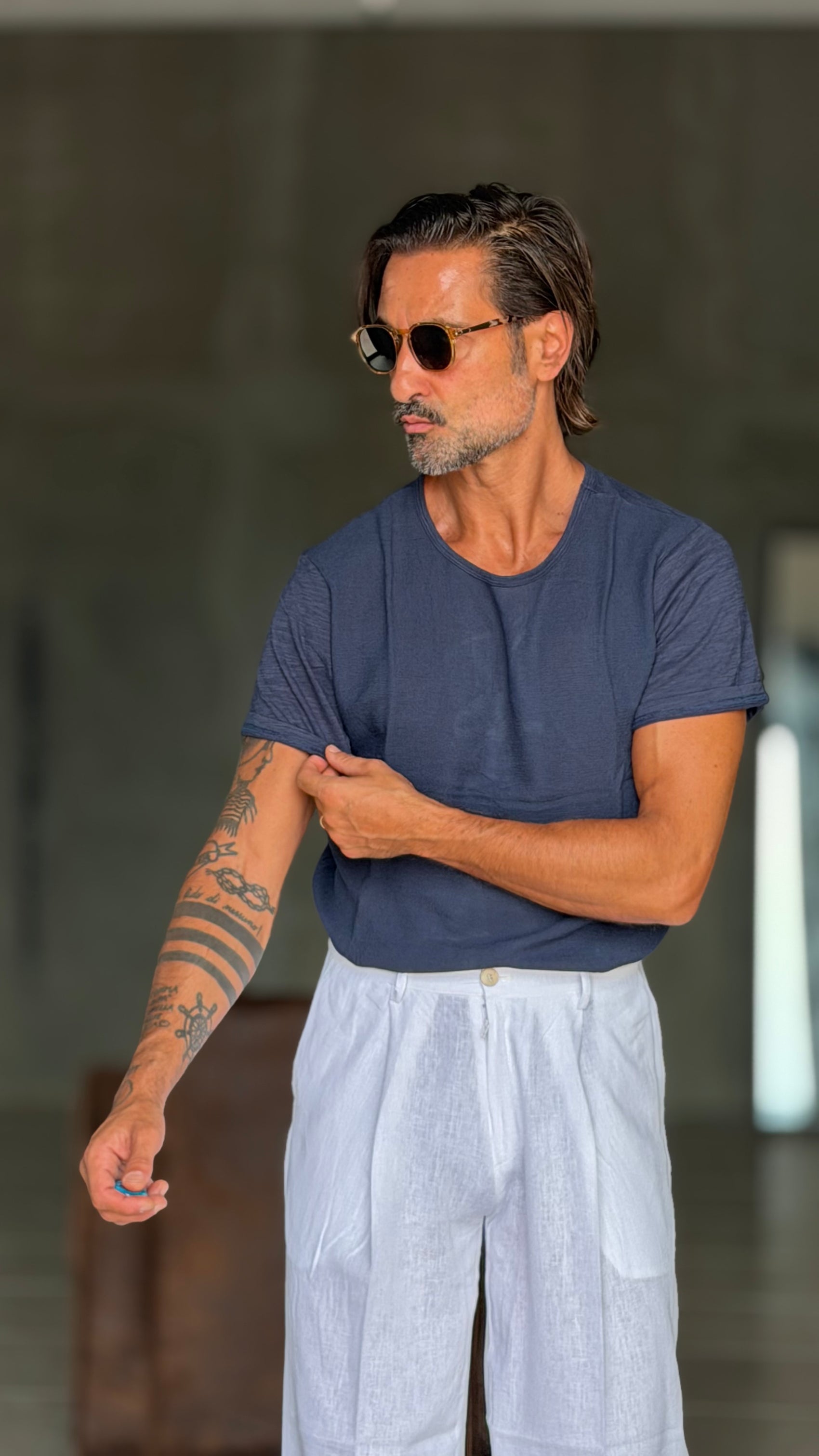BOAT NECK T SHIRT