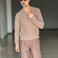 MAGLIA  FANGO  GIROCOLLO COSTA INGLESE BL11