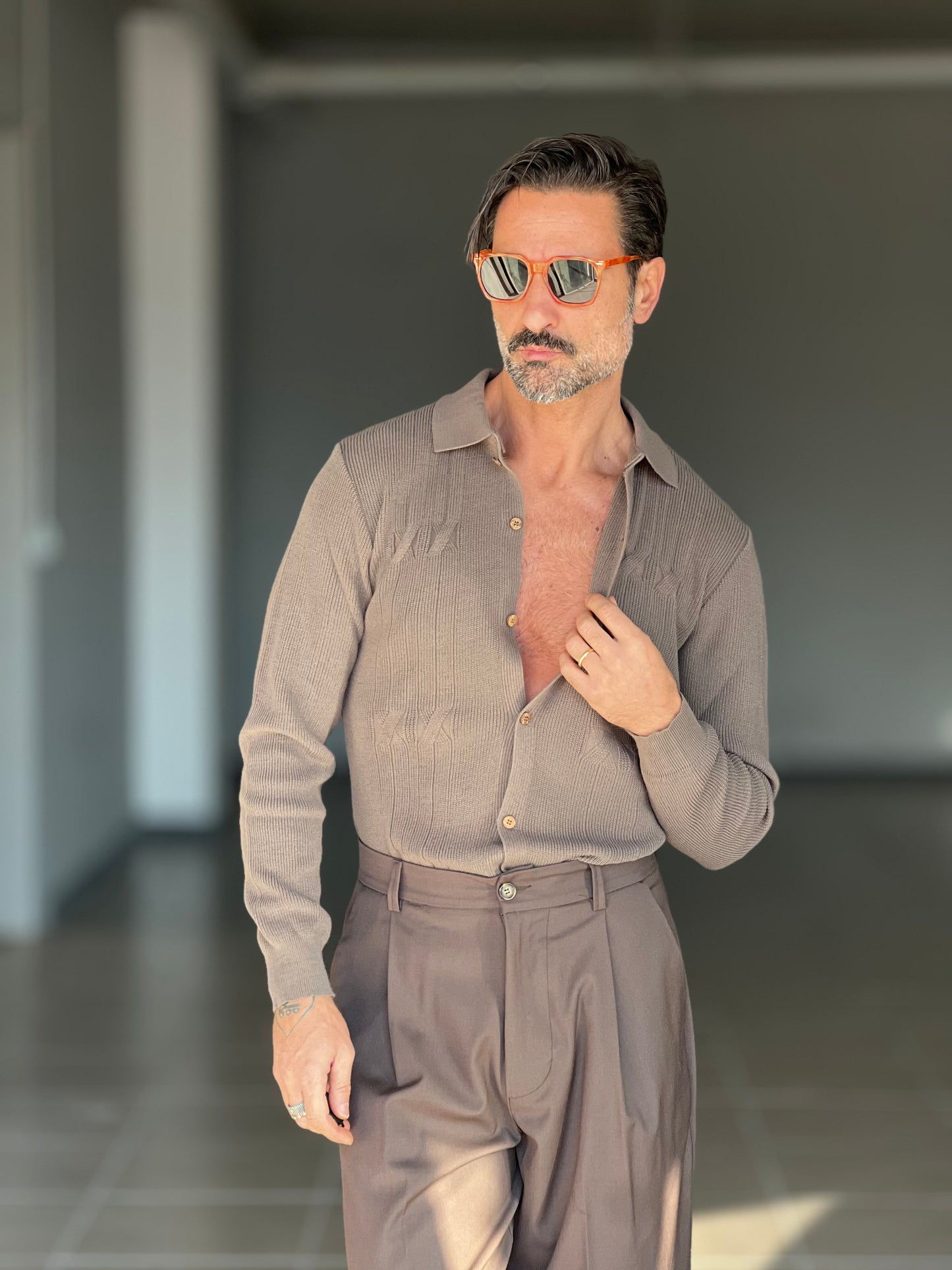 POLO CAMICIA CAMMELLO OPERATA