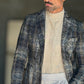 GIACCA TARTAN FONDO BLU E BEIGE EFFETTO PANNO BL11