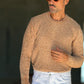 WHITE VISCOSE TROUSERS WITH REGULAR BOTTOM