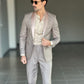 ABITO  SMOKING BEIGE  REVER CHIARO TESSUTO OPERATO