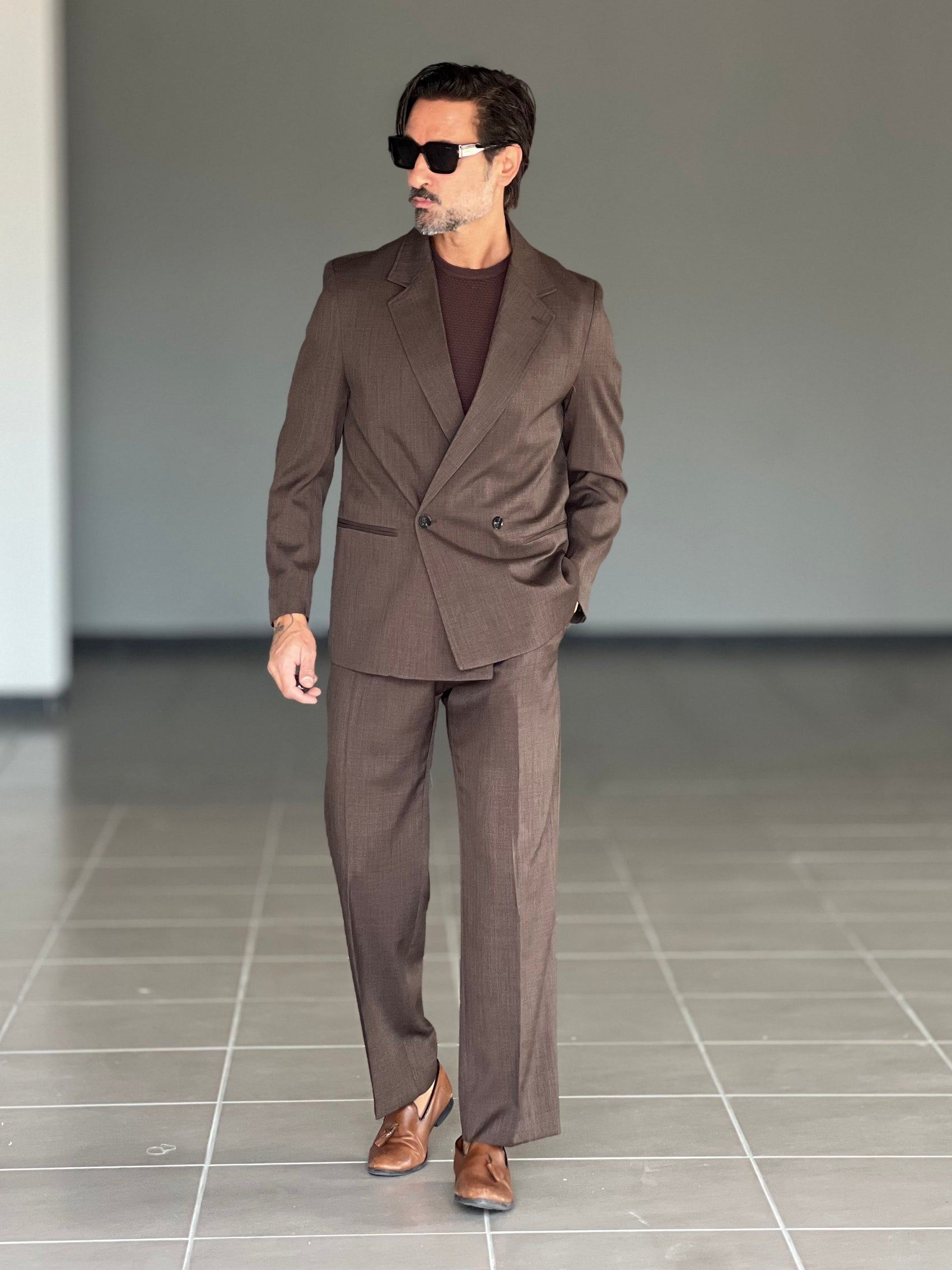 ABITO MORO   DOPPIOPETTO OVER FIT 00126