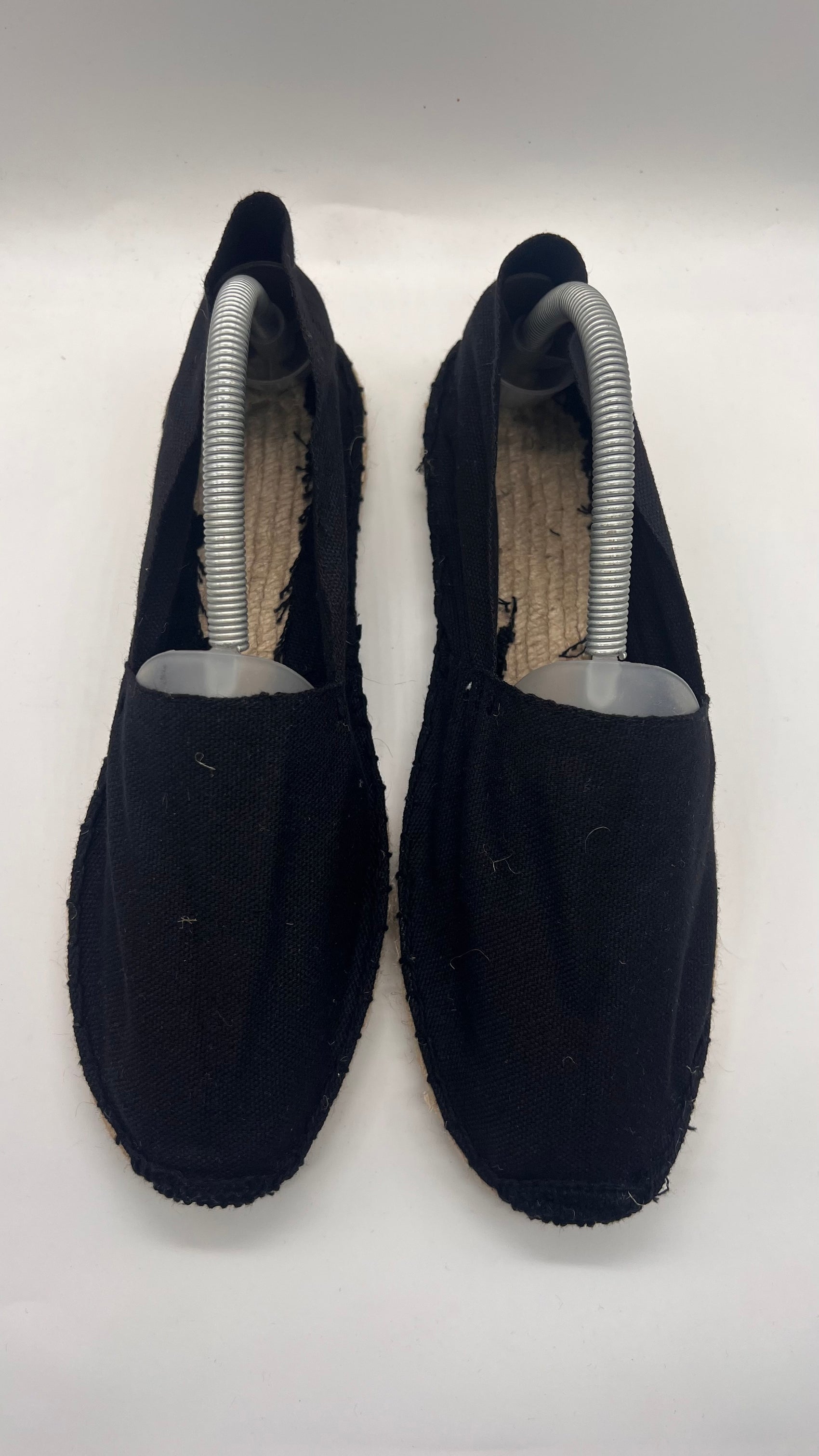 DOUBLE BUCKLE BLACK SUEDE LOAFERS