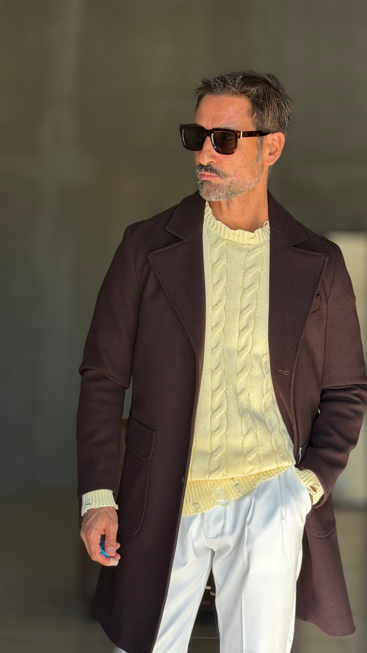 CAPPOTTO MORO EFFETTO PANNO  MONOPETTO SPALLONE E MARTINGALA 1009