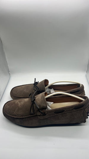 DOUBLE BUCKLE BLACK SUEDE LOAFERS