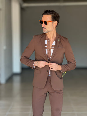 ABITO CIOCCOLATA MONOPETTO VISCOSA