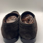 DOUBLE BUCKLE BLACK SUEDE LOAFERS