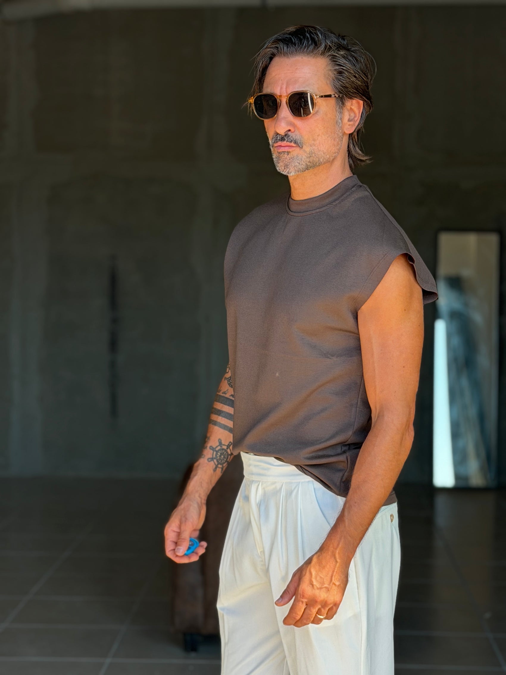 BOAT NECK T SHIRT