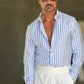 CAMICIA  BACCHETTA CELESTE  GRANDE OXFORD