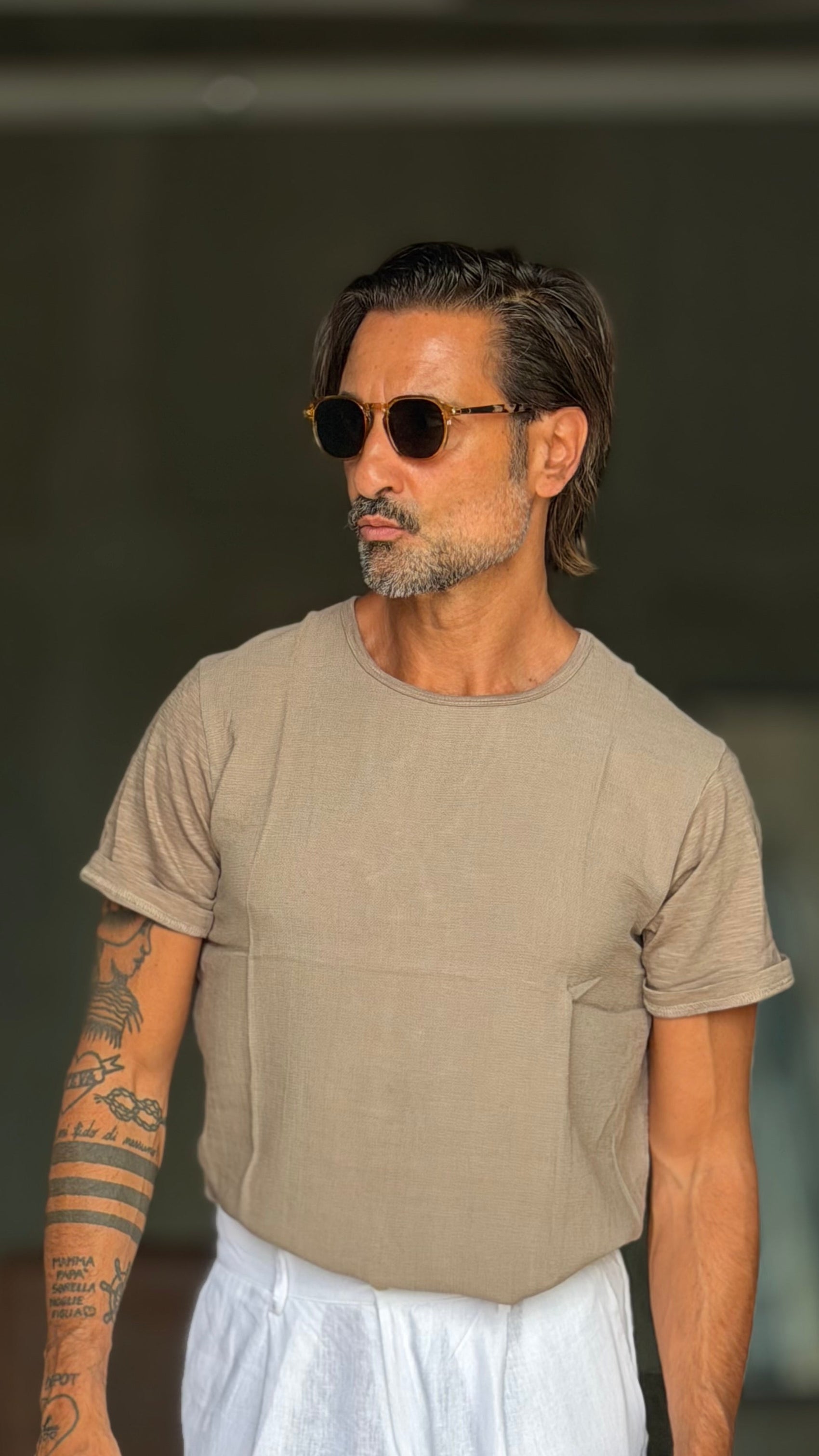 BOAT NECK T SHIRT