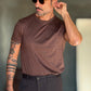 NEW T SHIRT MORO EFFETTO FILO DI SCOZIA