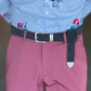 WHITE VISCOSE TROUSERS WITH REGULAR BOTTOM