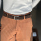 WHITE VISCOSE TROUSERS WITH REGULAR BOTTOM