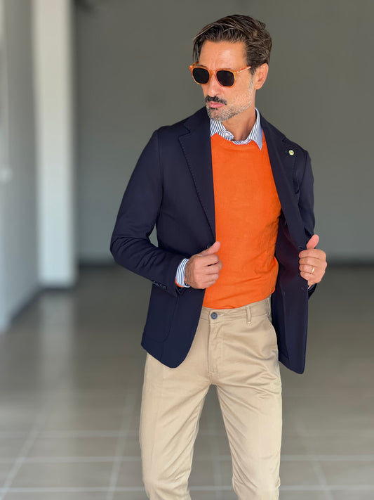 GIACCA BLU  PUNTO MILANO