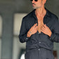 GIUBBINO CAMICIA NERO CROP 510 (abbinabile al pantalone baloon 510 )