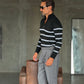 WHITE VISCOSE TROUSERS WITH REGULAR BOTTOM