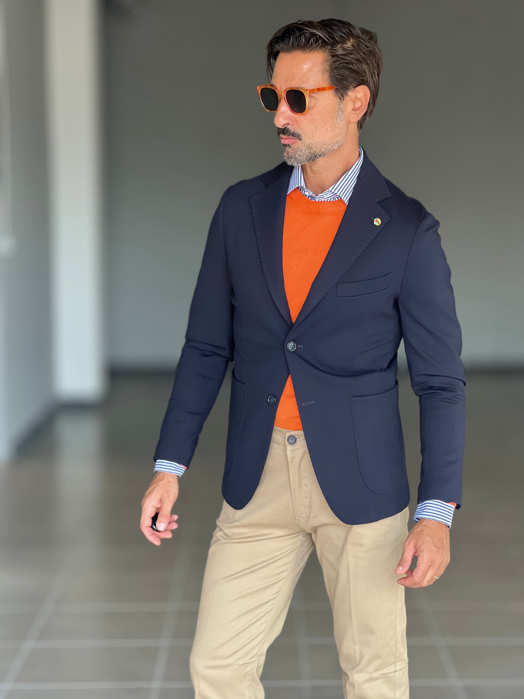 GIACCA BLU  PUNTO MILANO