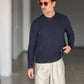 MAGLIA  BLU NAVY  GIROCOLLO COSTA INGLESE BL11