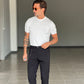 PANTALONE  NERO VISCOSA E MISTI TASCA AMERICA