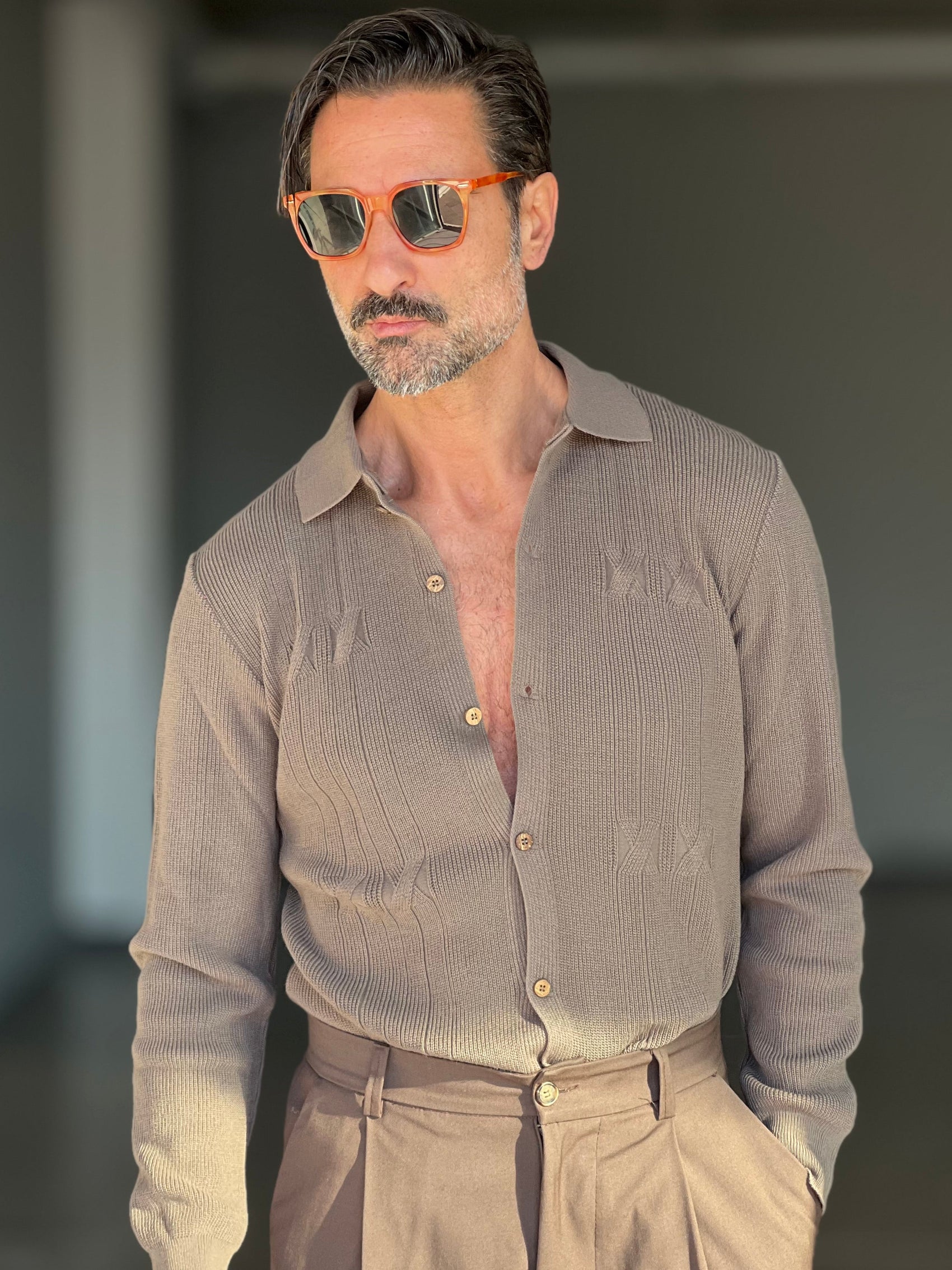 POLO CAMICIA CAMMELLO OPERATA