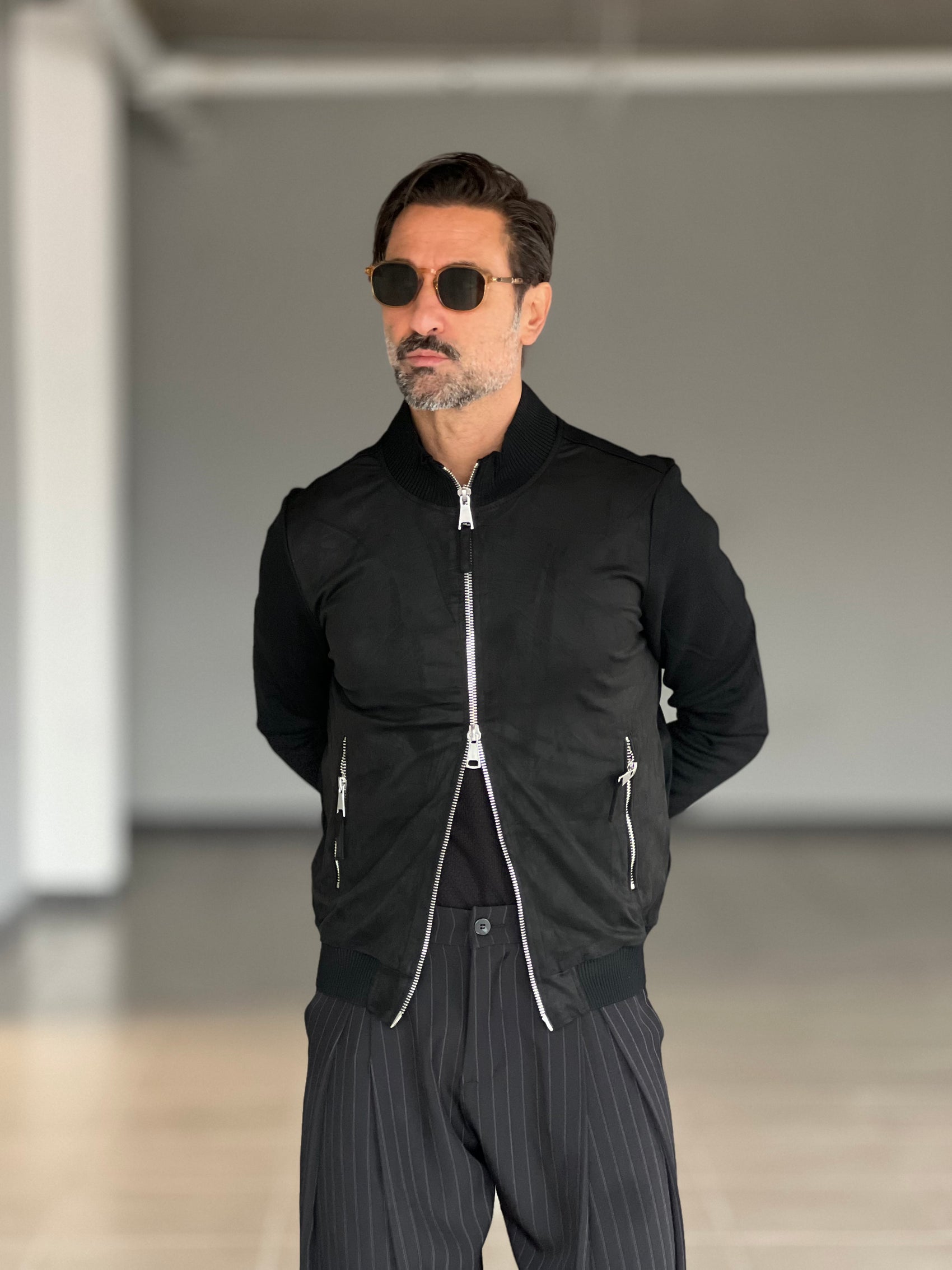 COLLEGE NERO ECORENNA MANICA IN MAGLIA 006