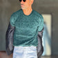 WHITE VISCOSE TROUSERS WITH REGULAR BOTTOM