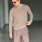MAGLIA  FANGO  GIROCOLLO COSTA INGLESE BL11